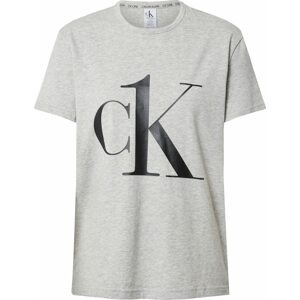 Calvin Klein Underwear Tričko na spaní šedý melír / černá
