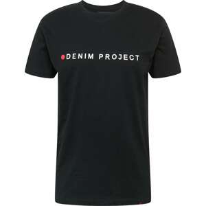 Denim Project Tričko černá / bílá