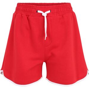 AÉROPOSTALE Kalhoty červená / bílá