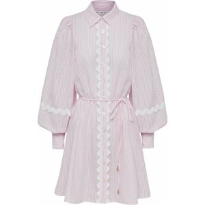 The Fated Košilové šaty 'YULI' pink / bílá