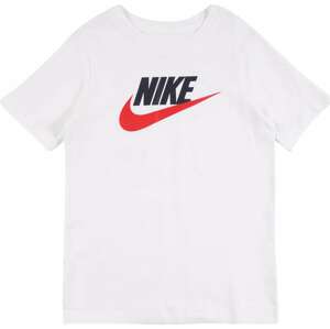 Tričko 'Futura' Nike Sportswear světle červená / černá / bílá