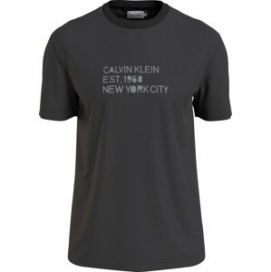 Tričko Calvin Klein Big & Tall světle šedá / černá
