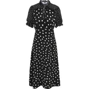 Šaty Dorothy Perkins Petite černá / bílá