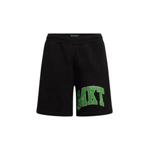 MARKET Kalhoty zelená / černá / bílá