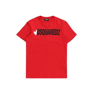 DSQUARED2 Tričko červená / černá / bílá