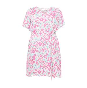 EVOKED Letní šaty 'Vish' krémová / světlemodrá / růžová