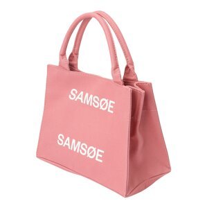 Samsøe Samsøe Nákupní taška 'BETTY' světle růžová / bílá
