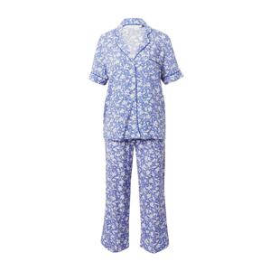 Women' Secret Pyžamo královská modrá / světle šedá / bílá