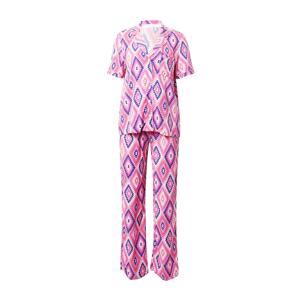 Women' Secret Pyžamo modrá / pink / růžová / bílá