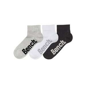 BENCH Ponožky  šedá / černá / bílá