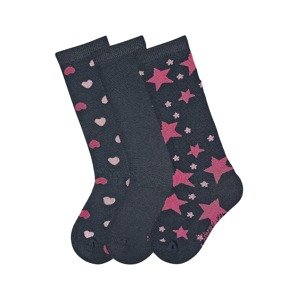 STERNTALER Ponožky  krémová / kobaltová modř / pink