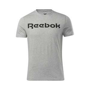 Reebok Sport Funkční tričko šedý melír / černá