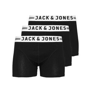 JACK & JONES Spodní prádlo  černá / bílá