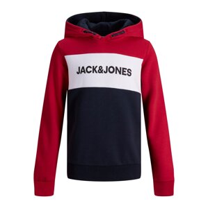 Jack & Jones Junior Mikina  námořnická modř / červená / bílá