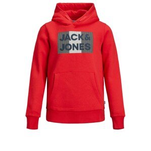 Jack & Jones Junior Mikina  námořnická modř / červená / černá / bílá