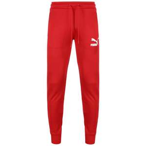 PUMA Kalhoty 'Iconic T7'  červená / bílá