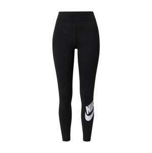 Nike Sportswear Legíny černá / bílá
