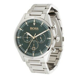 BOSS Black Analogové hodinky 'Pioneer' zlatá / tmavě zelená / stříbrná