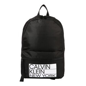 Calvin Klein Batoh  černá / bílá