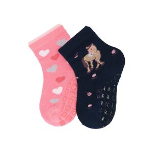 STERNTALER Ponožky  tmavě modrá / mix barev / pink