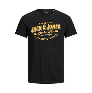Jack & Jones Junior Tričko  žlutá / černá / bílá