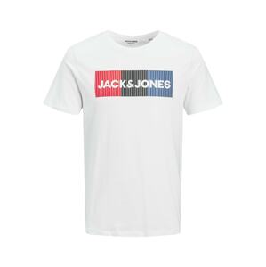 Jack & Jones Plus Tričko nebeská modř / červená / černá / offwhite