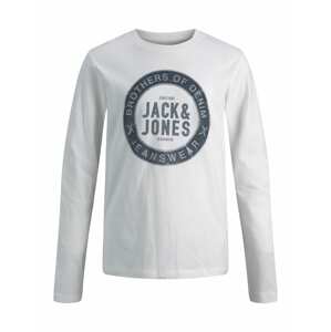 Jack & Jones Junior Tričko  šedá / antracitová / bílá