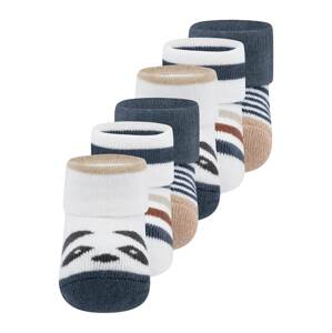 EWERS Ponožky  marine modrá / rezavě hnědá / světle hnědá / černá / bílá