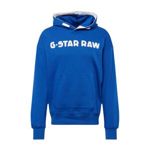 G-Star RAW Mikina  modrá / bílá