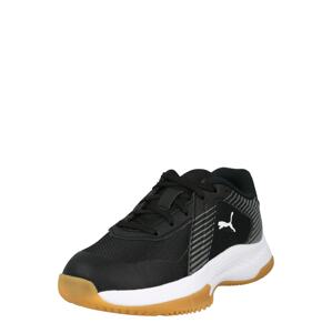 PUMA Sportovní boty  šedá / černá / bílá