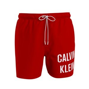 Calvin Klein Swimwear Plavecké šortky  červená / bílá