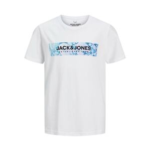 Jack & Jones Junior Tričko 'Anniv'  modrá / světlemodrá / orchidej / černá / bílá