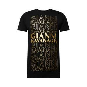 Gianni Kavanagh Tričko  zlatá / černá
