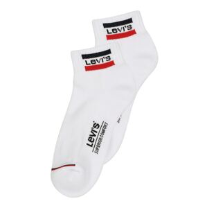 LEVI'S Ponožky  červená / černá / bílá