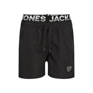 Jack & Jones Junior Plavecké šortky 'Crete' černá / offwhite