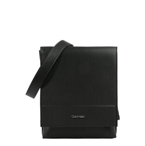 Calvin Klein Taška přes rameno  černá / stříbrná