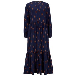 Sugarhill Brighton Košilové šaty 'ESTHER' námořnická modř / oranžová