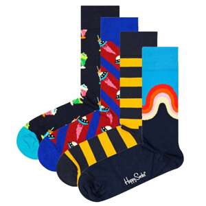 Happy Socks Ponožky  světlemodrá / žlutá / červená / černá