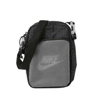 Nike Sportswear Taška přes rameno 'Heritage 2.0'  šedá / černá / bílá