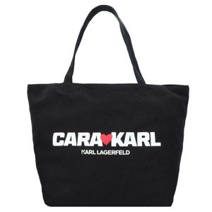 KARL LAGERFELD x CARA DELEVINGNE Nákupní taška  červená / černá / bílá