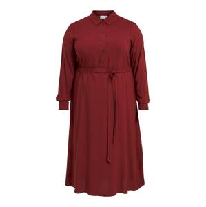 EVOKED Košilové šaty 'Paya' tmavě červená