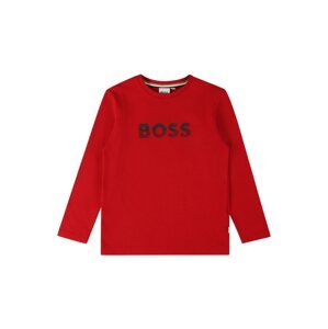 BOSS Kidswear Tričko  červená / černá