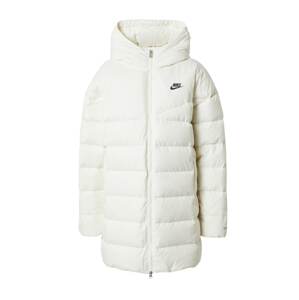Nike Sportswear Zimní bunda  černá / barva bílé vlny