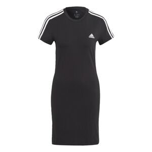 ADIDAS SPORTSWEAR Sportovní šaty černá / bílá