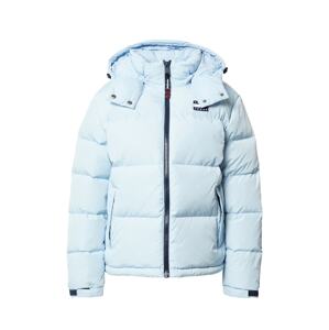 Tommy Jeans Zimní bunda 'Alaska' námořnická modř / světlemodrá / červená / bílá