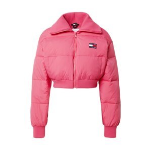 Tommy Jeans Zimní bunda modrá / pink / bílá