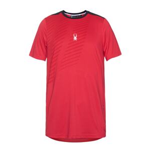 Spyder Funkční tričko červená / černá / bílá