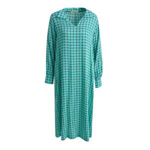Smith&Soul Košilové šaty noční modrá / nefritová / světle zelená / bílá
