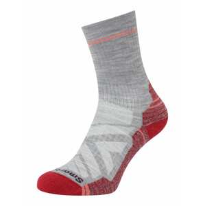 Smartwool Sportovní ponožky 'Hike' světle šedá / šedý melír / červená třešeň / černá