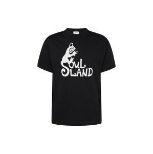 Soulland Tričko 'Spring Devil' černá / bílá
